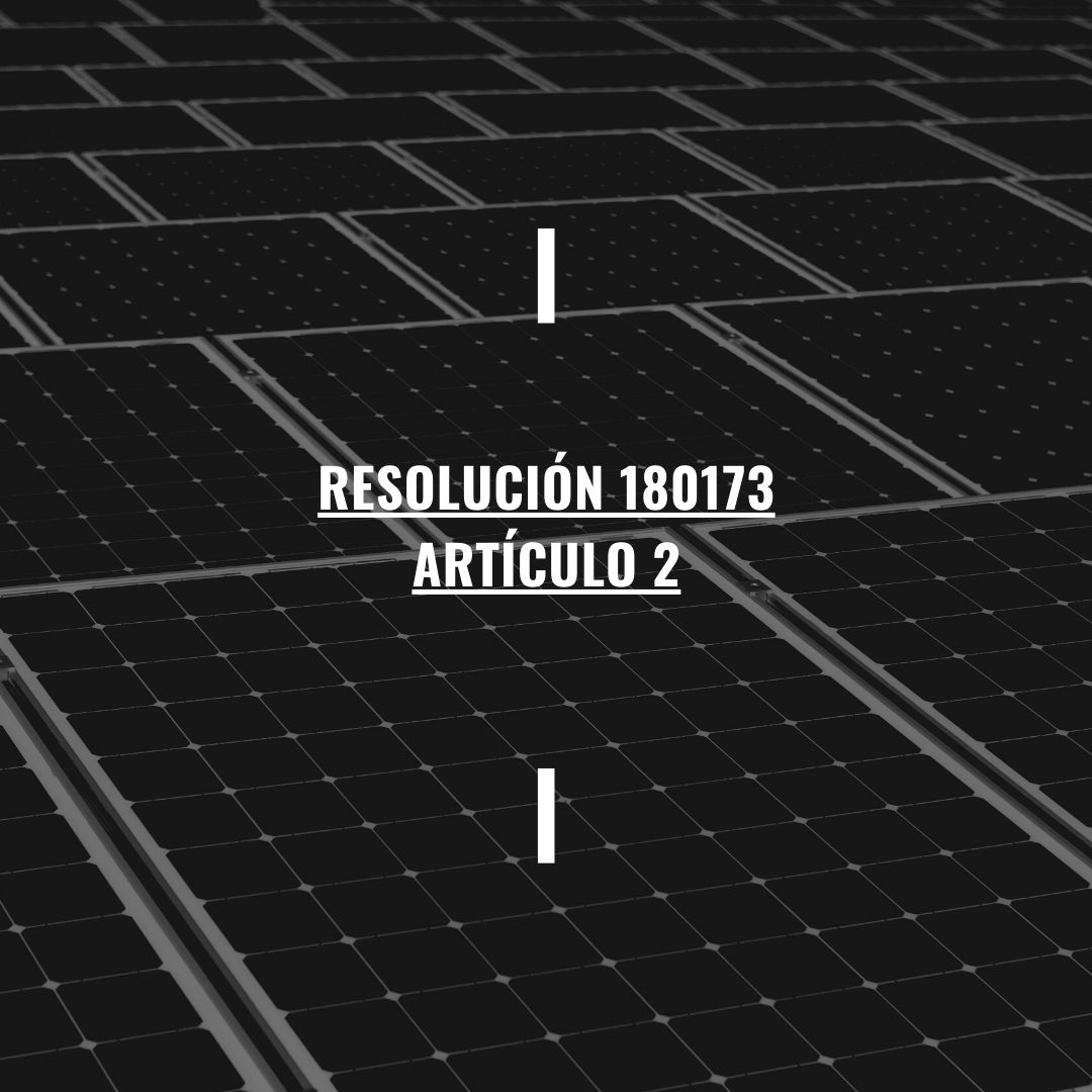 Resolución 180173 artículo 2